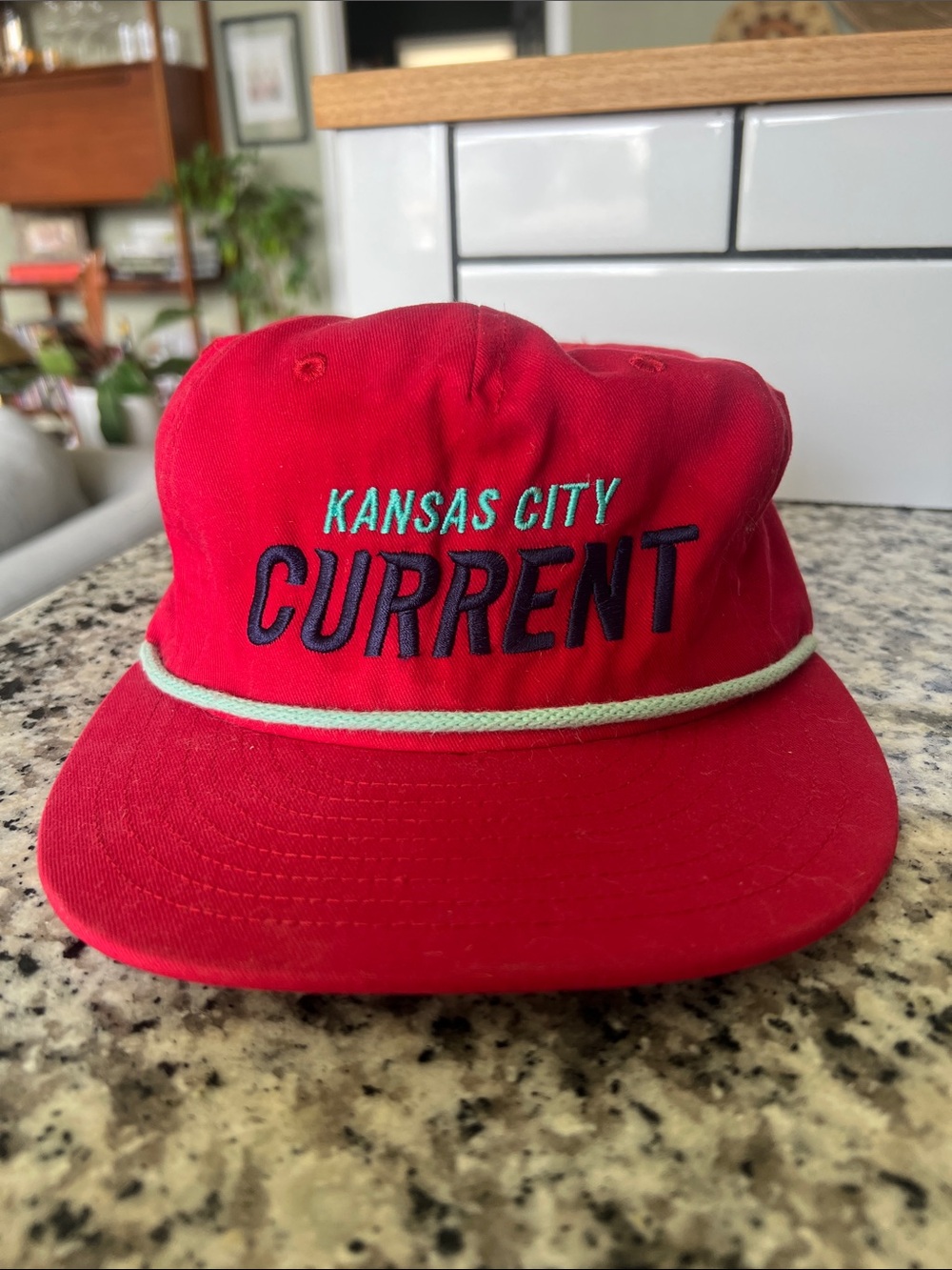 Kansas City Current Red Snapback with Contrast Rope